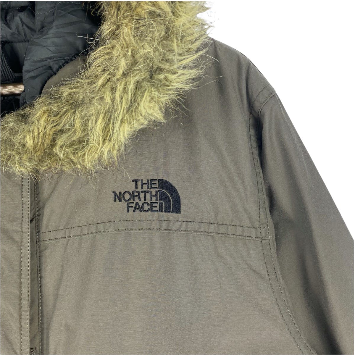 Vintage The North Face Faux Fur Hoodie Jacket - 7