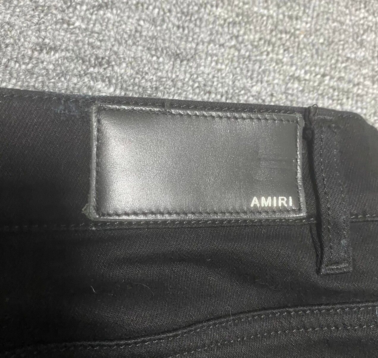 Amiri zebra distressed jeans - 6