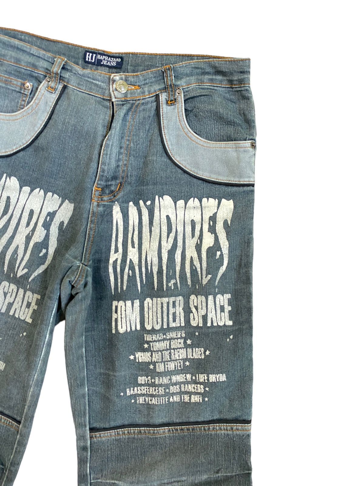 Vintage Haphazard Jeans Aampires Fom Outer Space DENIM - 5