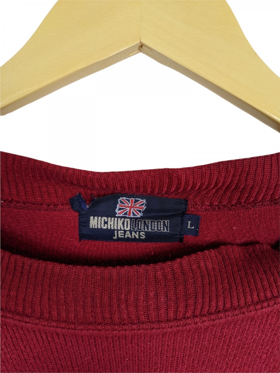 Michiko Koshino London - Vtg Michiko London Spell out Sweatshirt Crewneck - 3