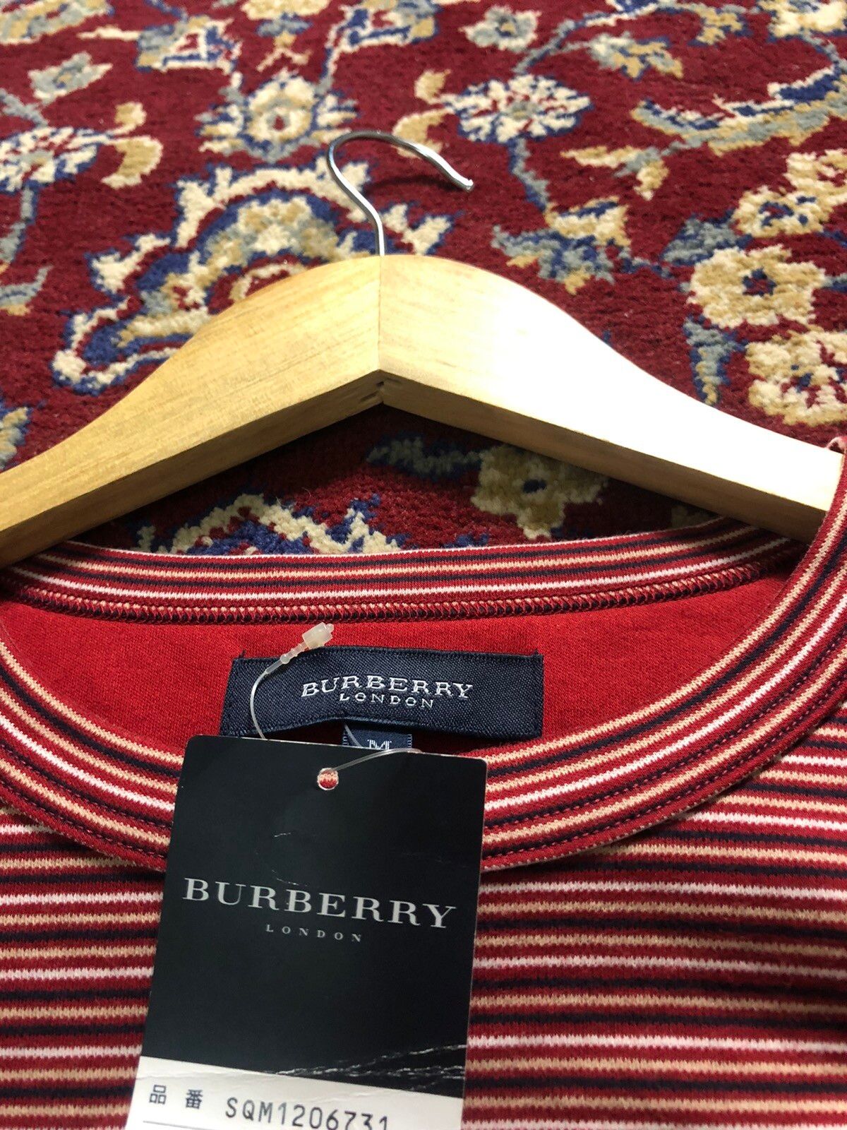 Burberry London Stripes Pocket Tee Long Sleeve Shirt - 6