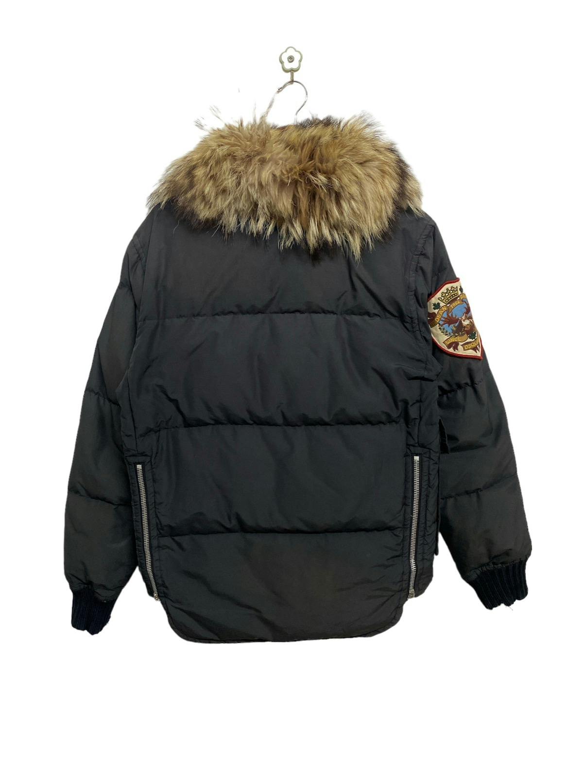 Dsquared Puffer Goose Down Racoon Fur Jacket - 9