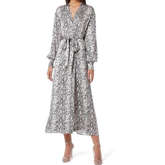 Good American Purely Python Robe • Wrap Dress - 2