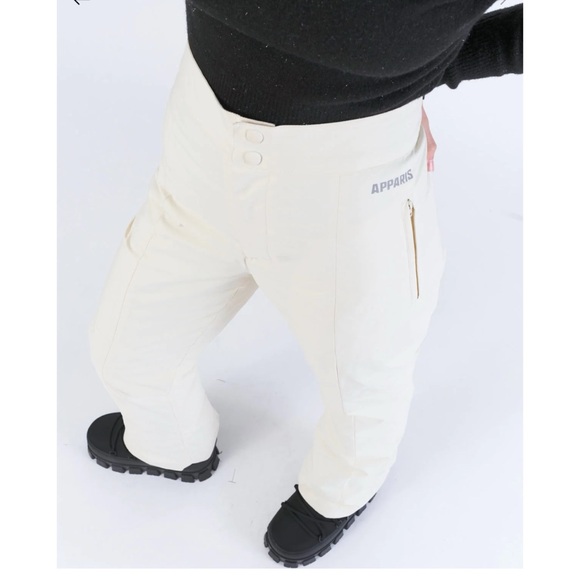 Apparis Jo Slim Fit Ski Pants in Cream - 3