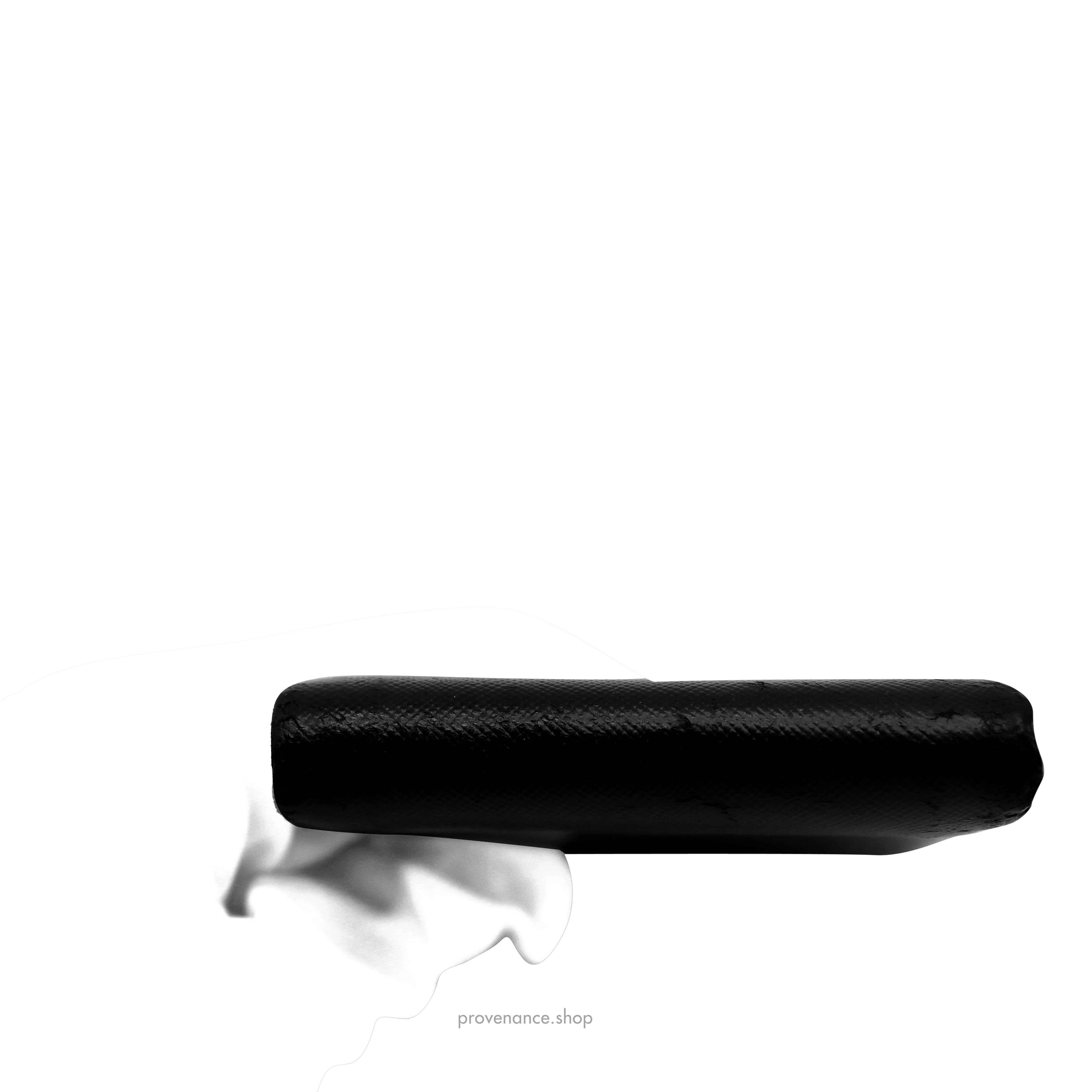Prada Logo Bifold Wallet - Black Saffiano Leather - 6