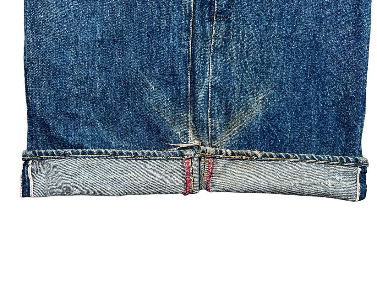 Vtg Beams Plus Japan Selvedge Distressed Mudwash Denim Jeans - 7