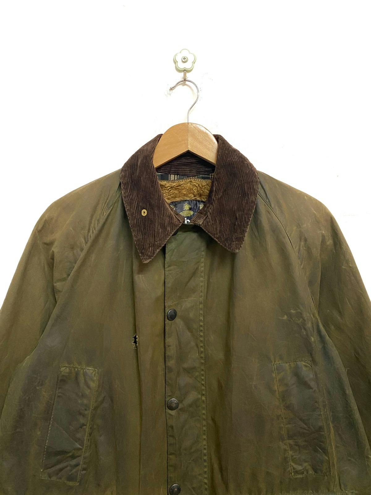 Barbour Classic Bedale Pile Lining Wax Jacket England Made - 2