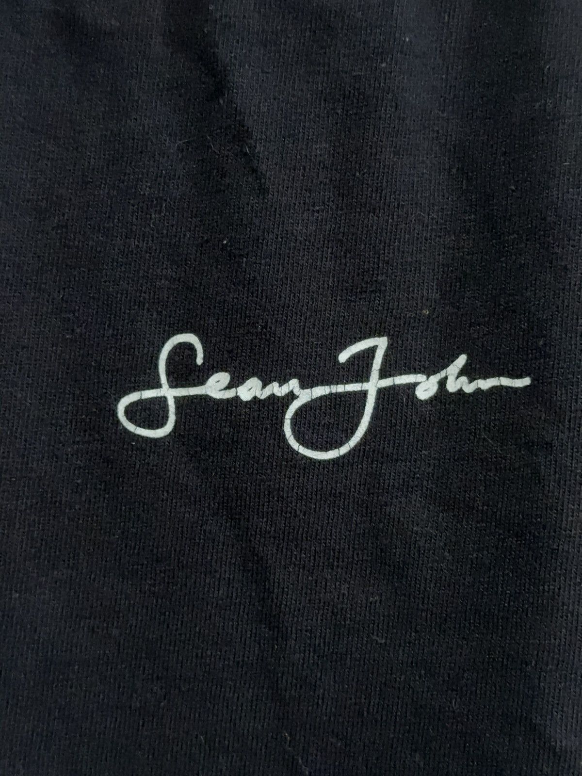 Vintage - Y2k Sean John Spellout Logo Tee Large - 4
