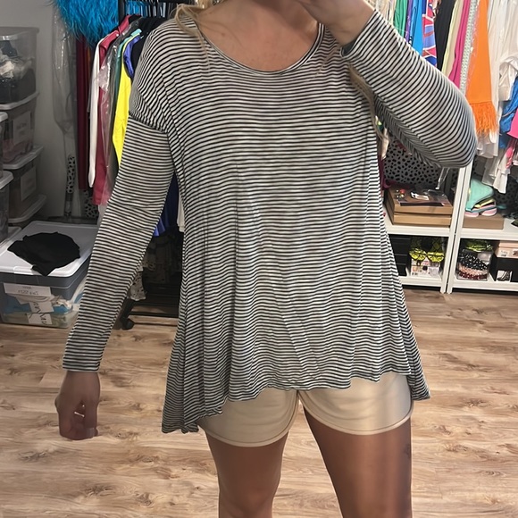 Vintage Havana Striped Long Sleeve Top - 1