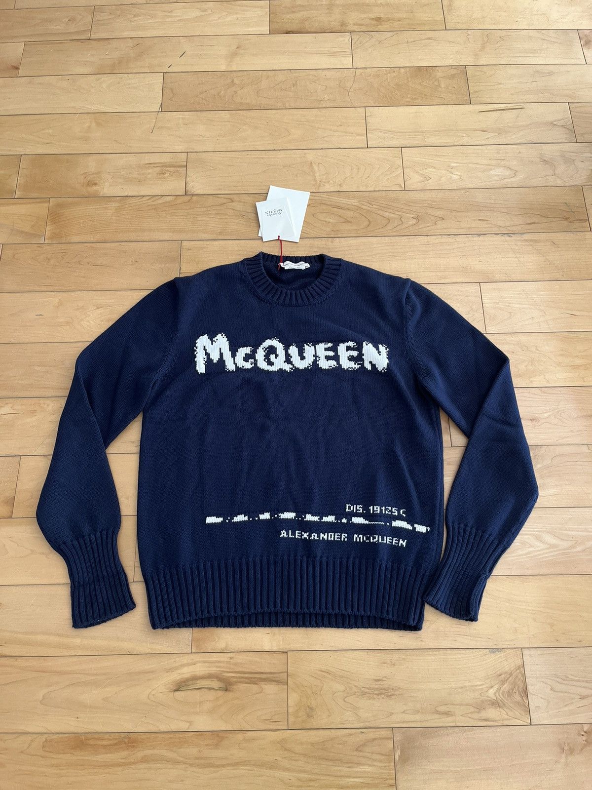 NWT - Alexander McQueen Graffiti Heavy Knit Sweater - 1