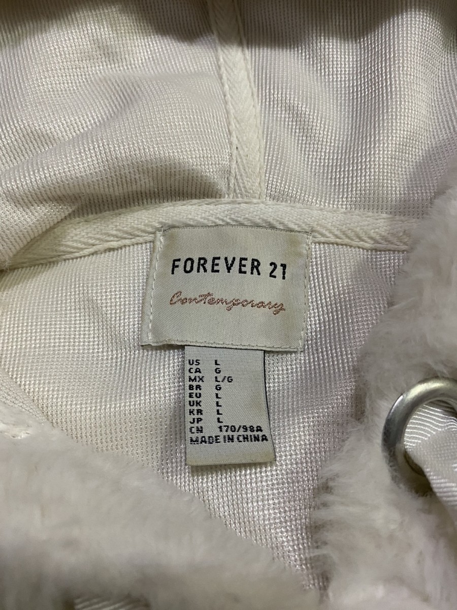 Forever 21 - Feminist Los Angeles Contemporary Faux Fur Hoodie Jacket - 8