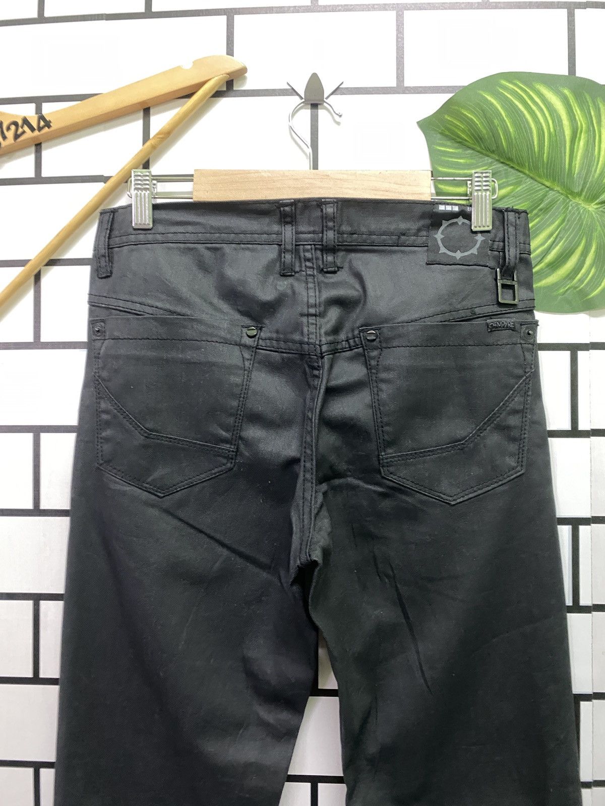 EMPYRE Black Waxed Pants - 11