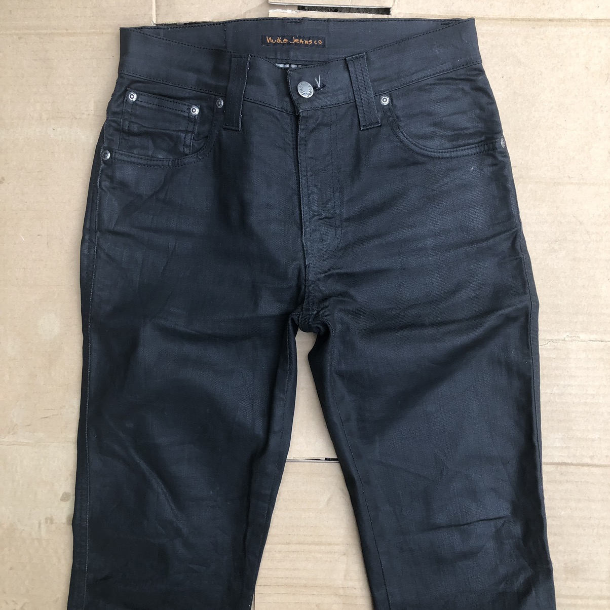 Nudie jeans slim Jim dry black coated Travis Scott - 2