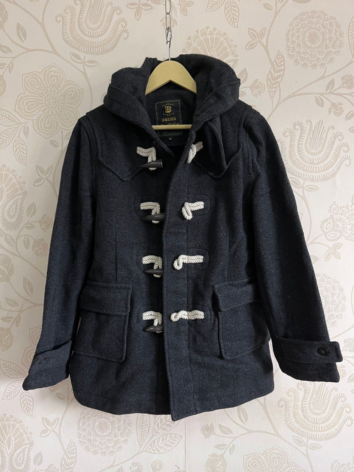 Beams Vintage 1980s Wool Hoodie Jacket Fine Clothing Japan - 1