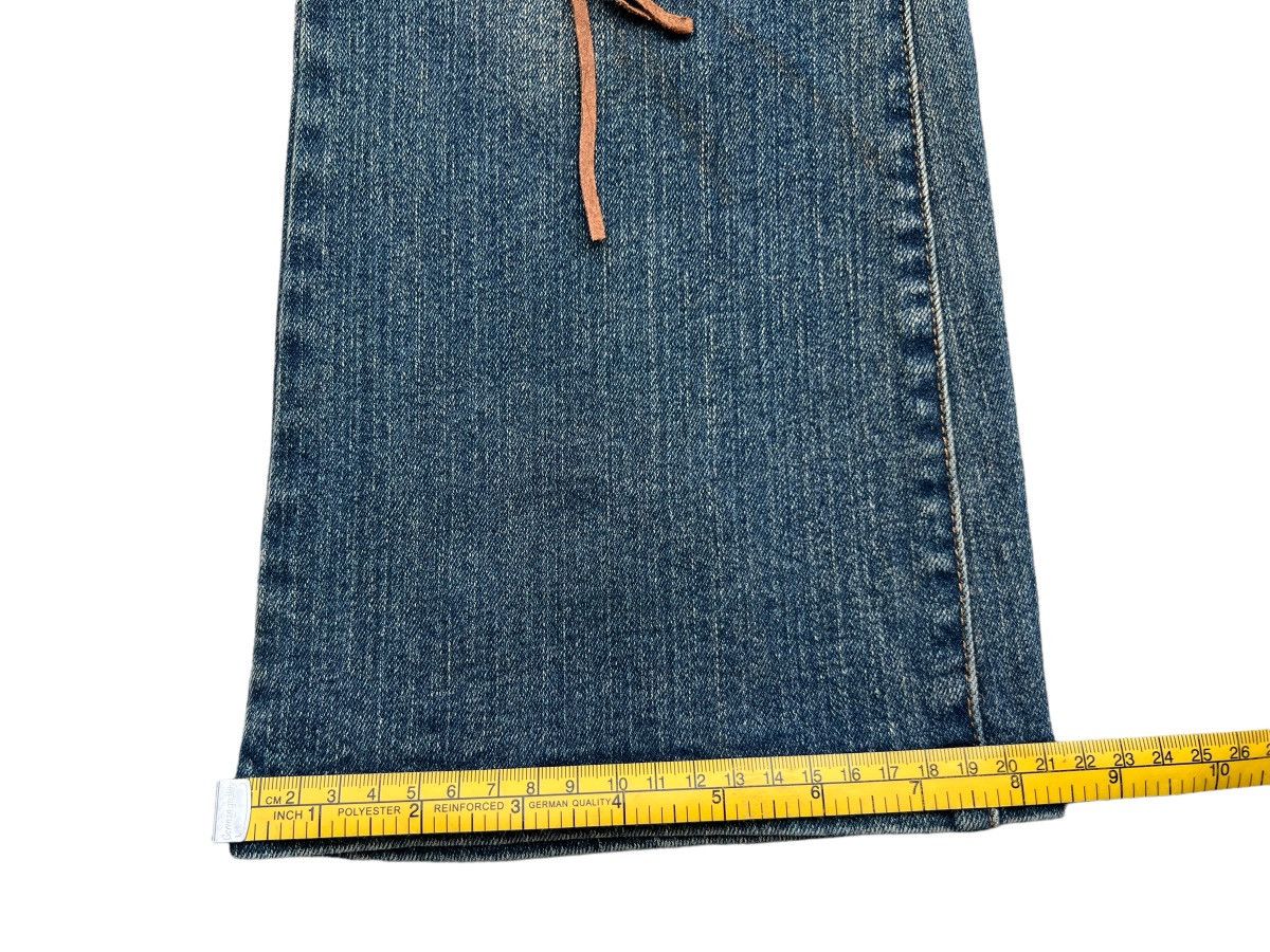 Hype - Japan Bondage Stripe Distressed Mudwash Flare Pants 27x30.5 - 16