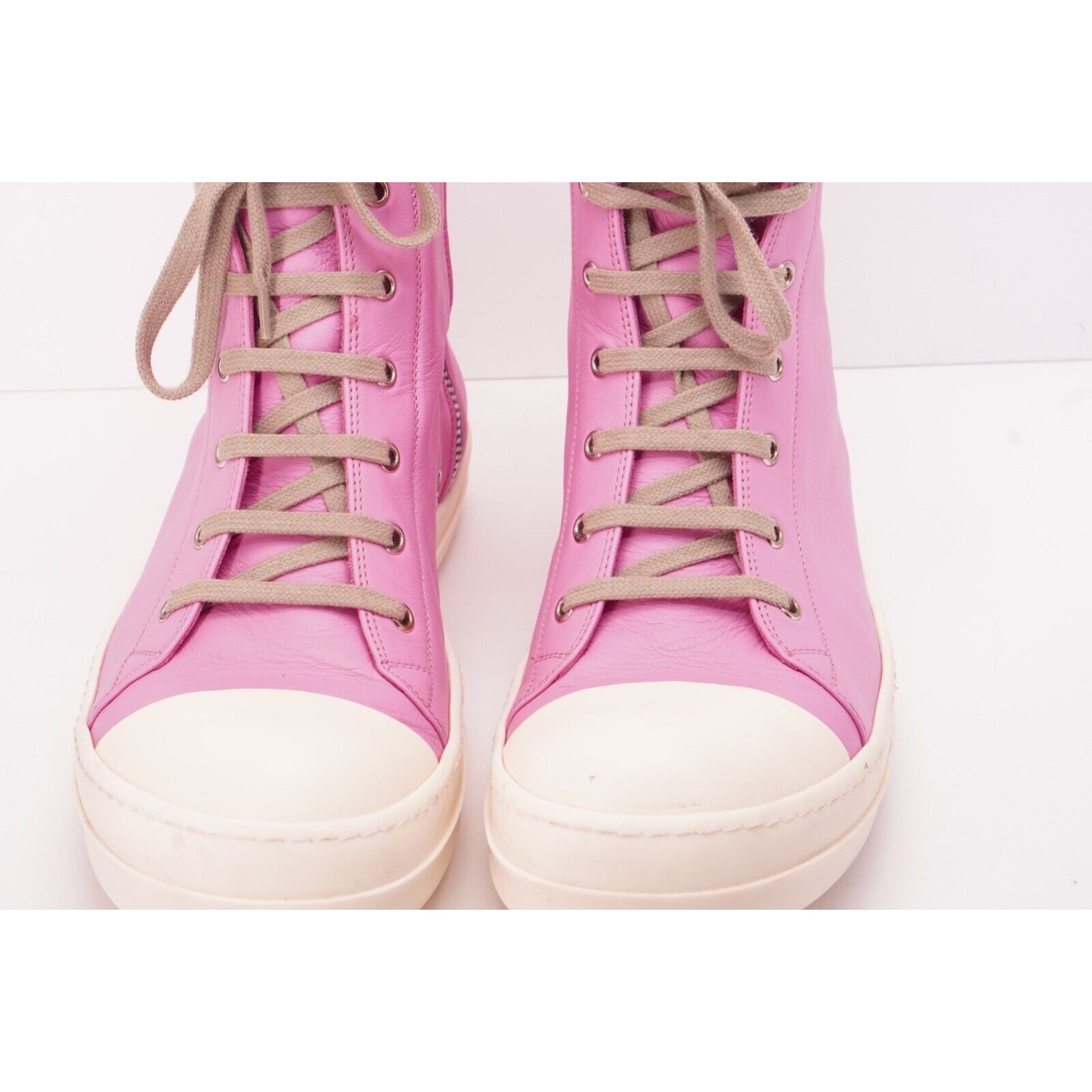 Ramones Pink High Top Sneaker Pink SS21 Side Zipper - 8