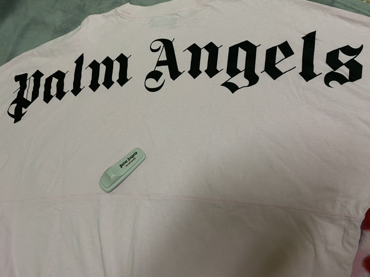 Palm Angels Logo Crewneck Long Sleeve Tee - 2