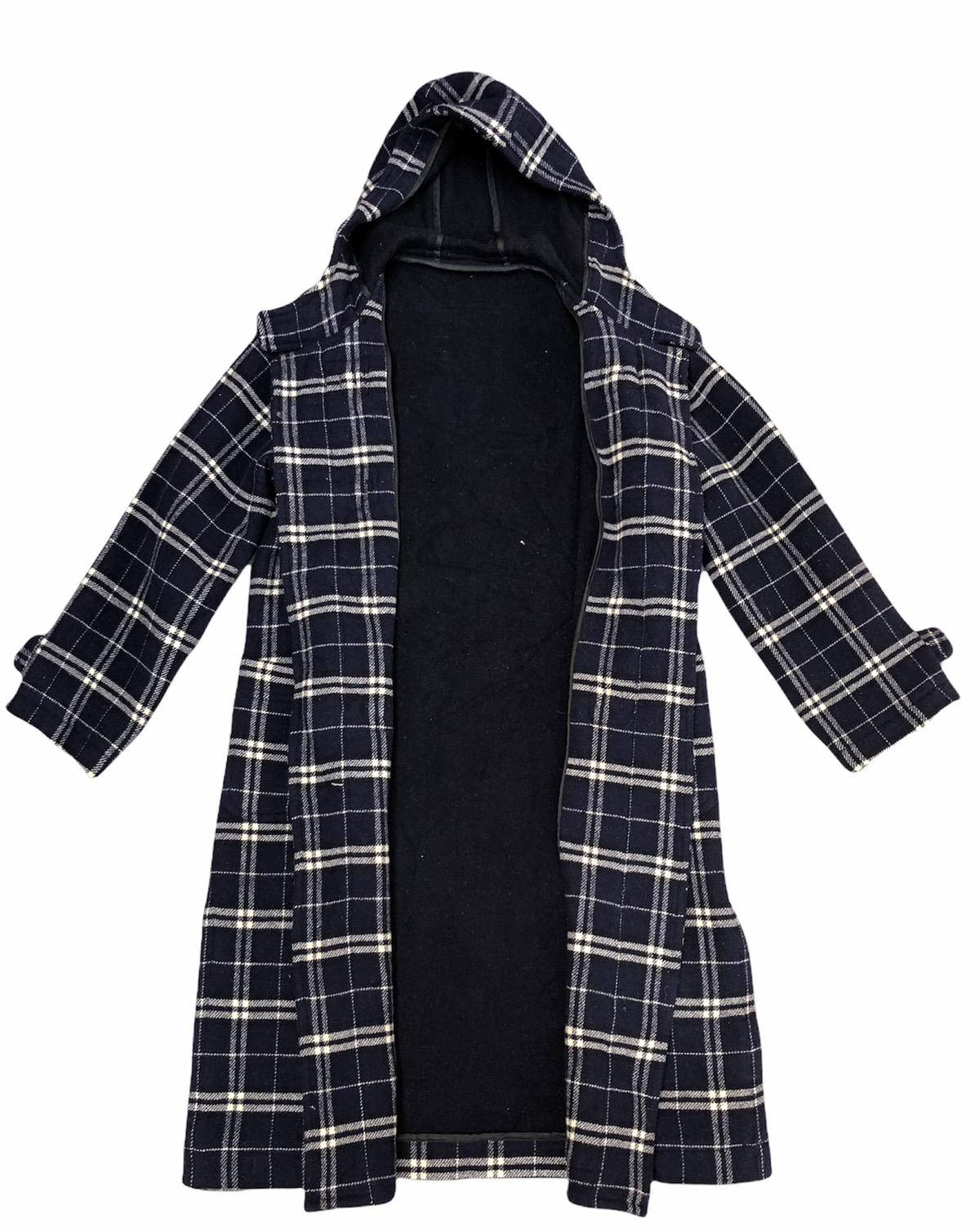 Japanese Brand - Jungle Storm Check Wool Long Duffel Heavy Jacket - 4