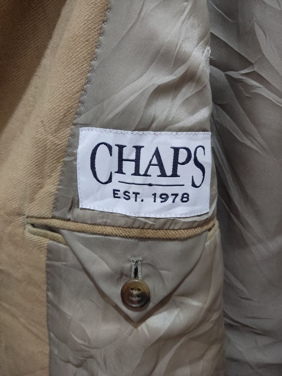 Chaps Ralph Lauren 3 Button Sport Coat Blazer Jacket - 7