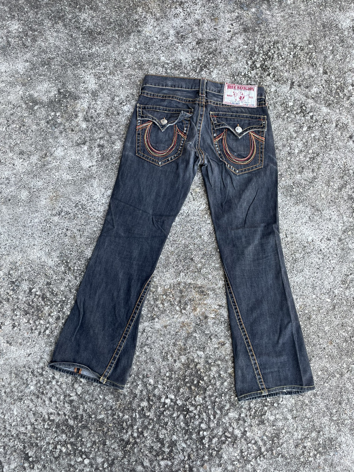 True Religion - Vintage Flare Jeans True Religion Distressed Boot Cut - 1