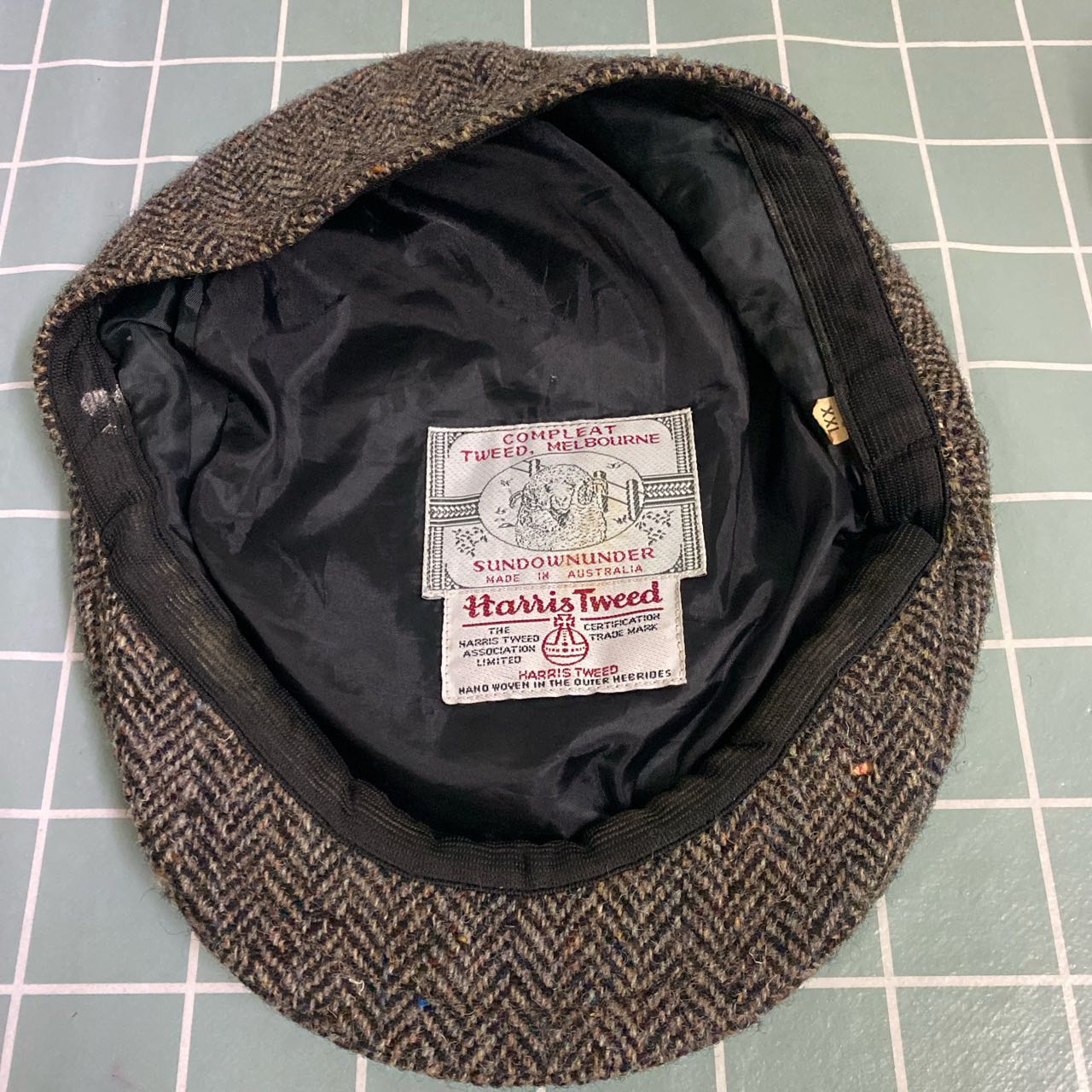 Vintage Harris Tweed Hats Mafia Gangsta Sundownumber Wool Hats Compleat Tweed Melbourne - 1