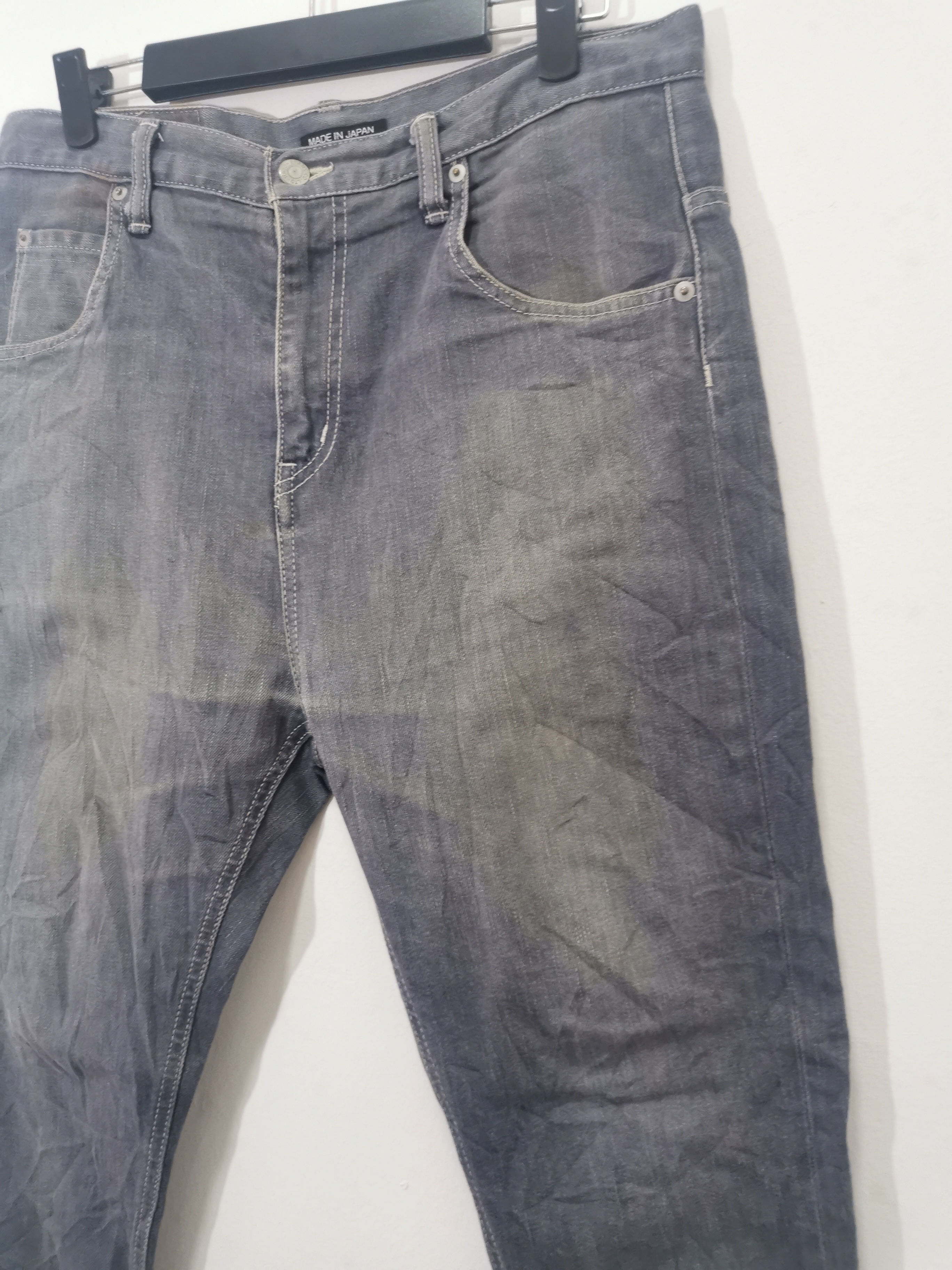 Distressed Beams Denim Jean Made in Japan - 4