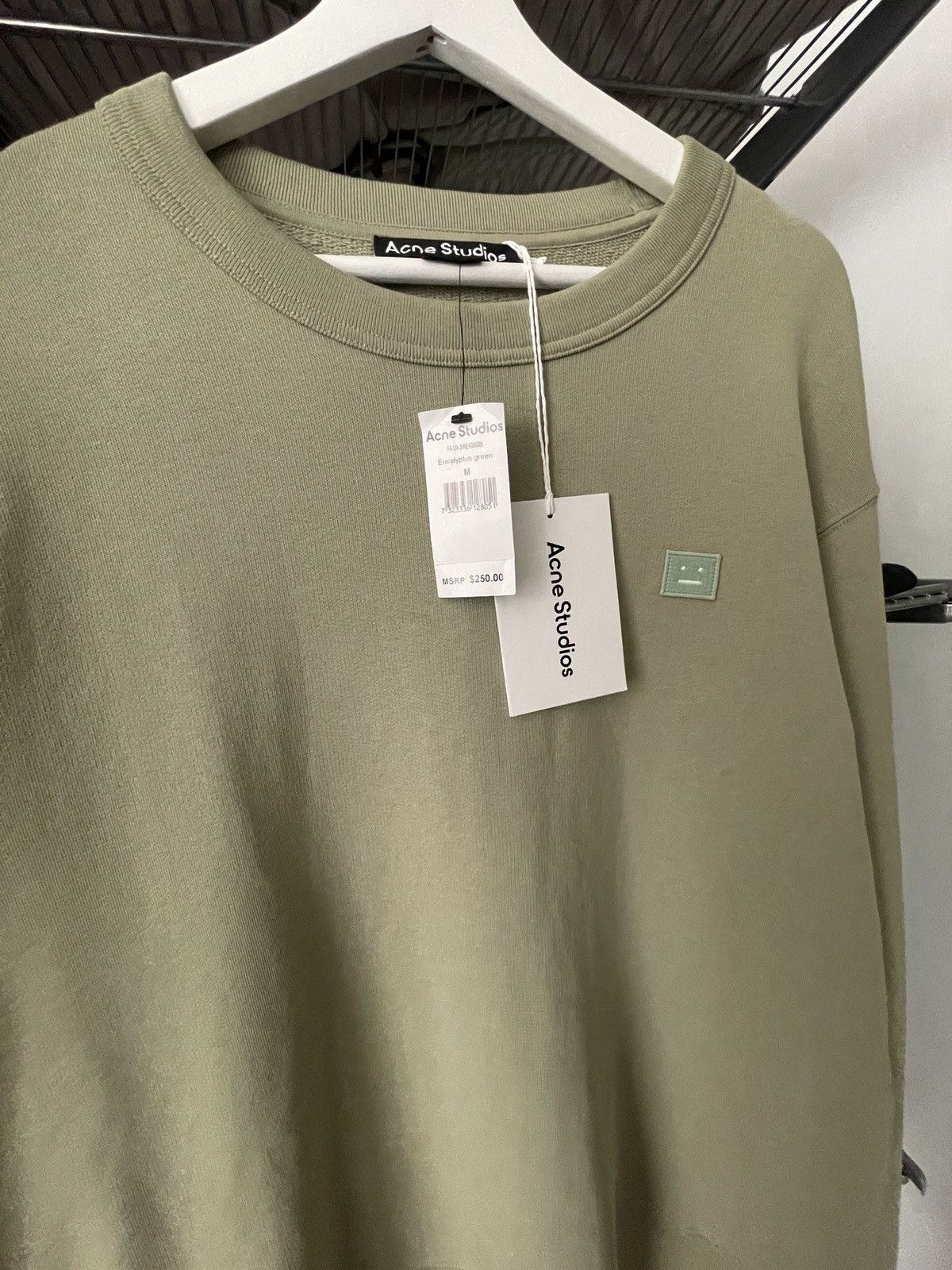 250$ Acne Studios Unisex Face Logo Sweatshirt (Brand New)) - 2