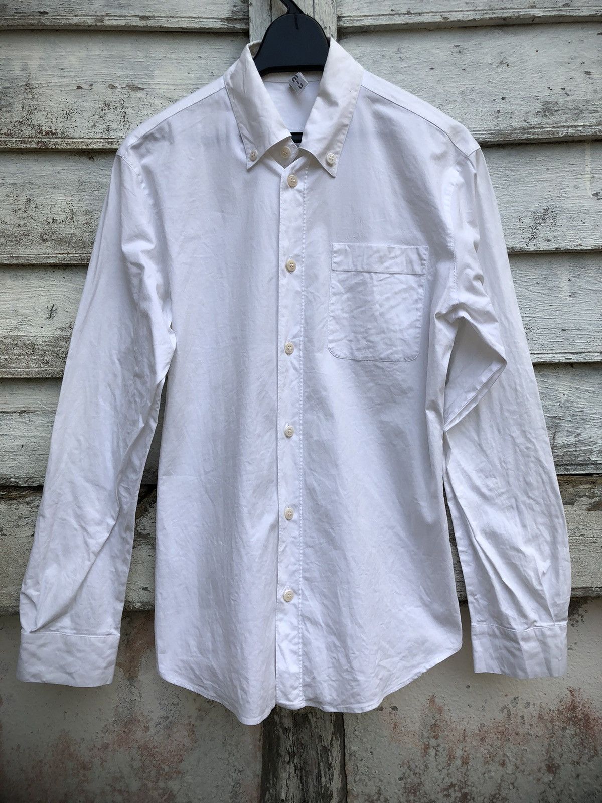 Miu Miu White Plain Button Up Shirt LS - 1