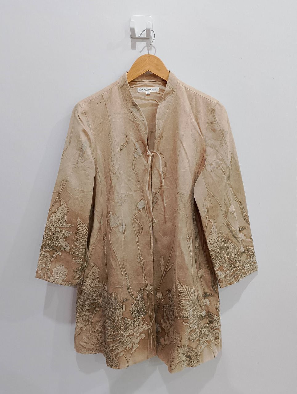 Vintage DANA PARIS Floral Jacquard Style Dress Coat Jacket - 2
