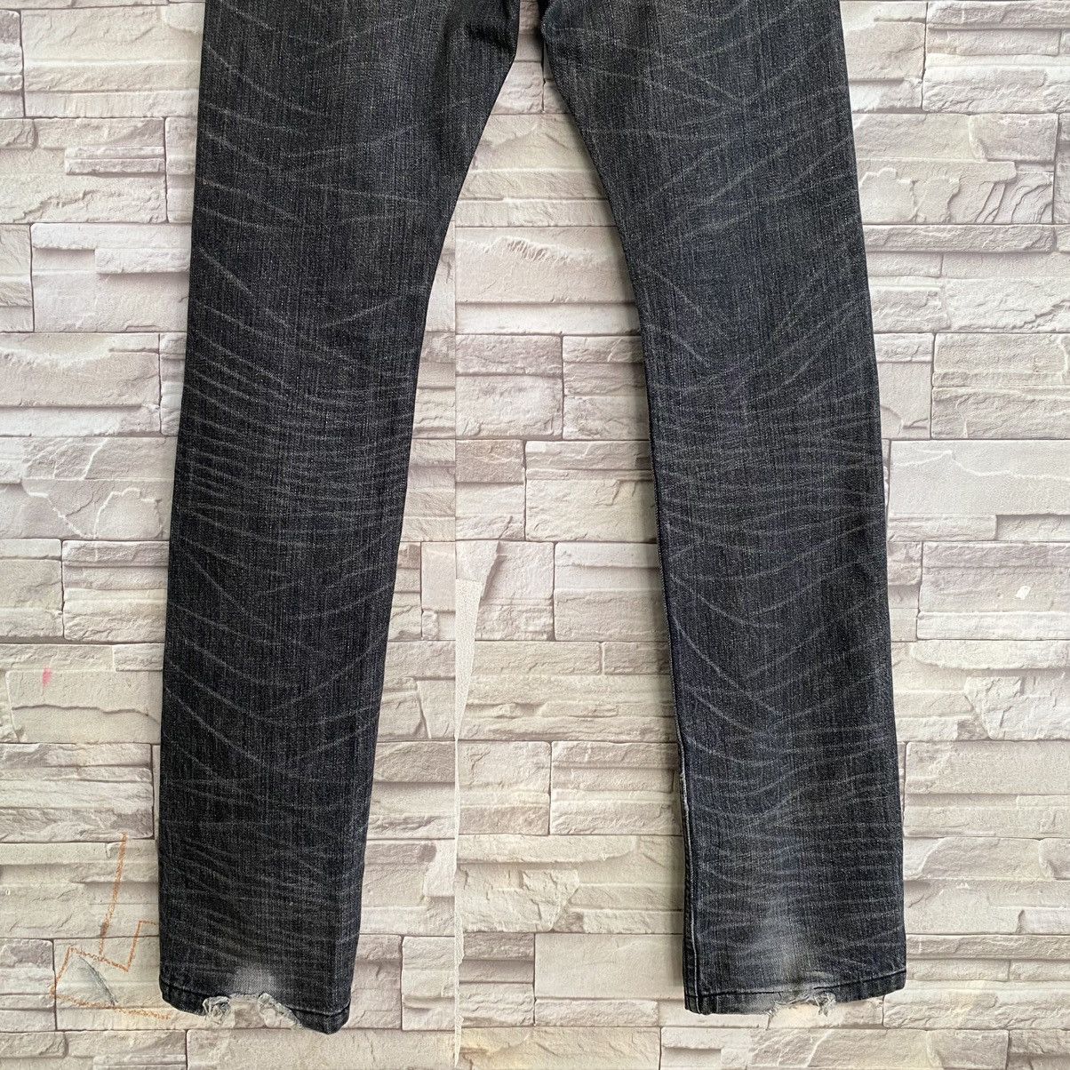 Lad Musician Black Denim Jeans Whisker 32x34 - 11