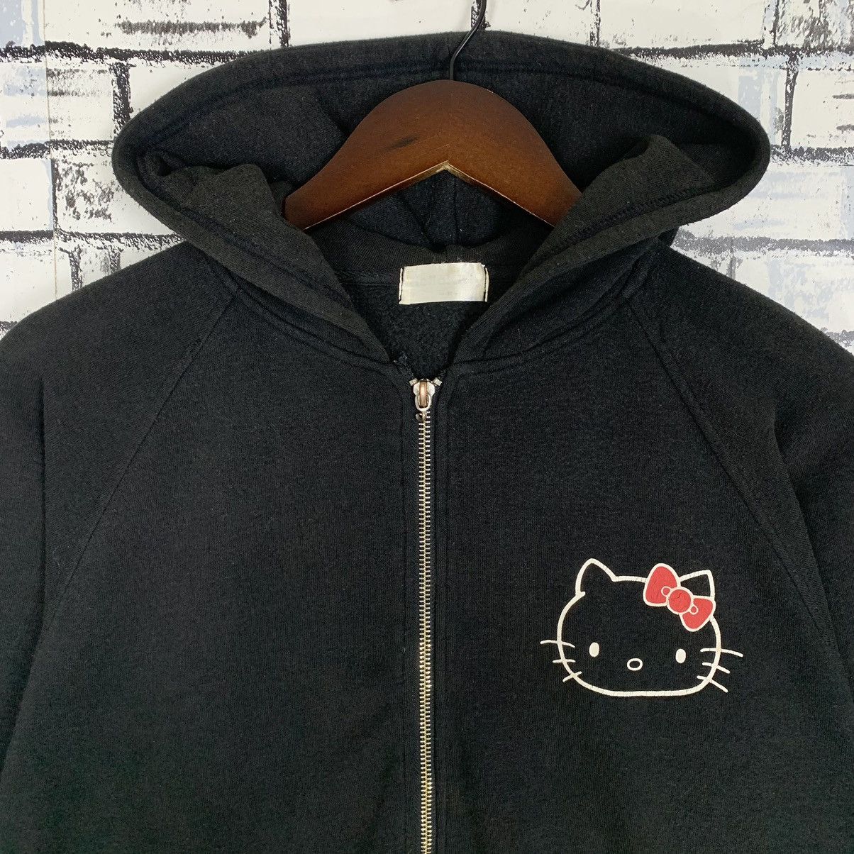 Vintage - Japanese Cartoon Hello Kitty Zipper Hoodie Backprint - 2