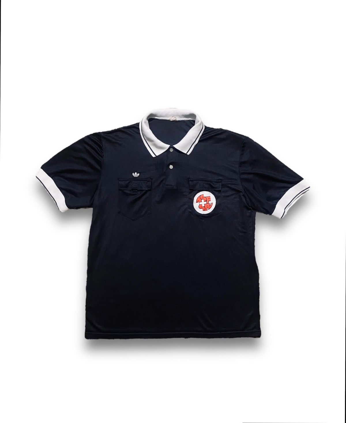 Vintage Adidas Referee Shirt Jersey Switzerland Nation Team - 1