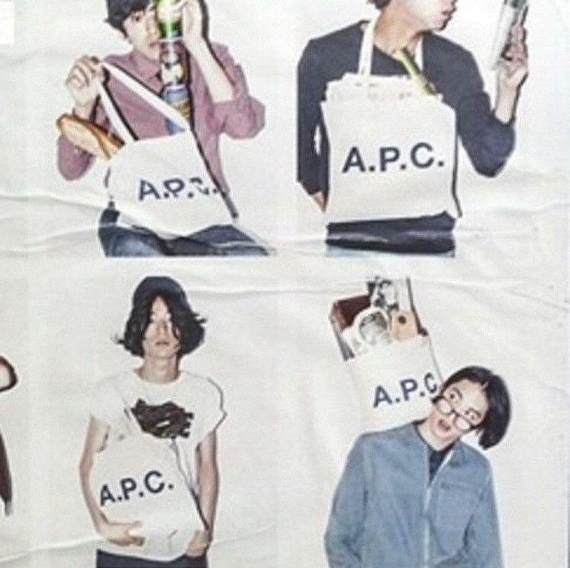 A.P.C Logo Tote Bag - 1