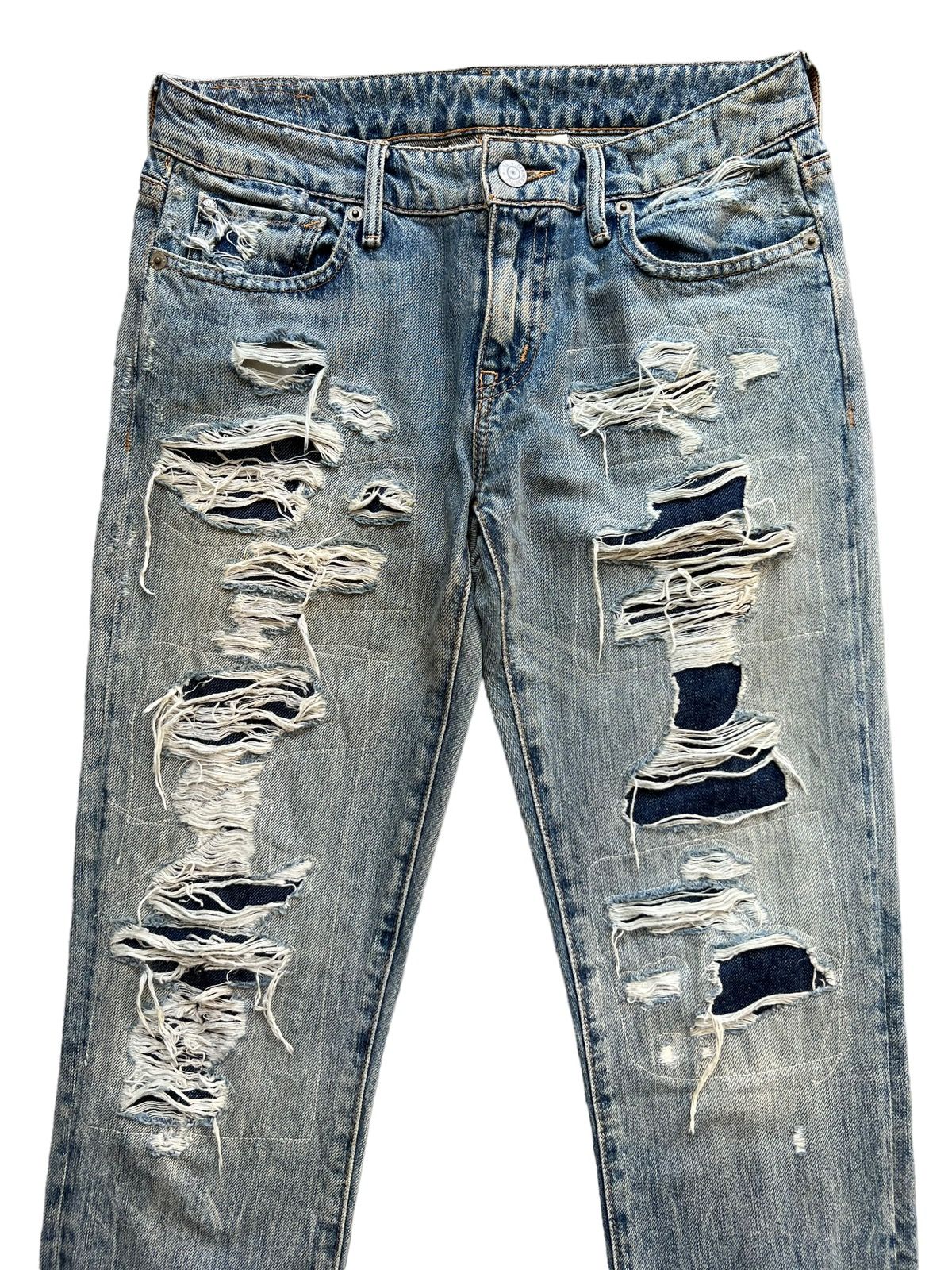 Ralph Lauren Rusty Ripped Distressed Denim Jeans 28x29 - 4