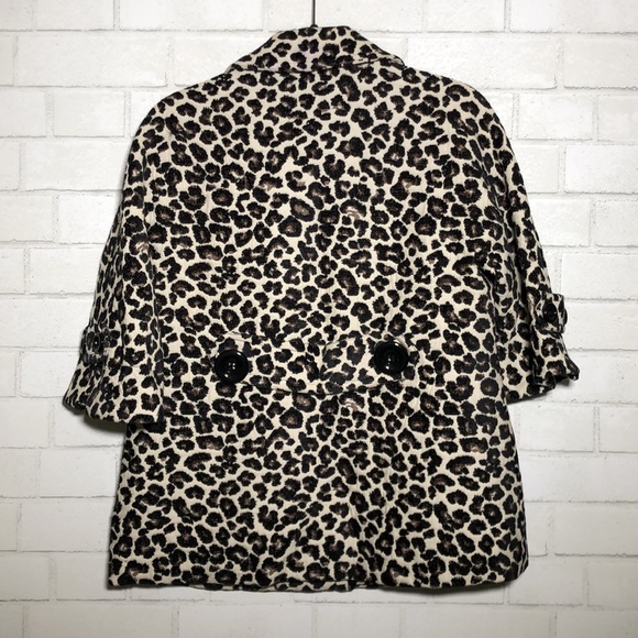 Forever 21 Jacquard Animal Print 3/4 Sleeve Jacket - 5