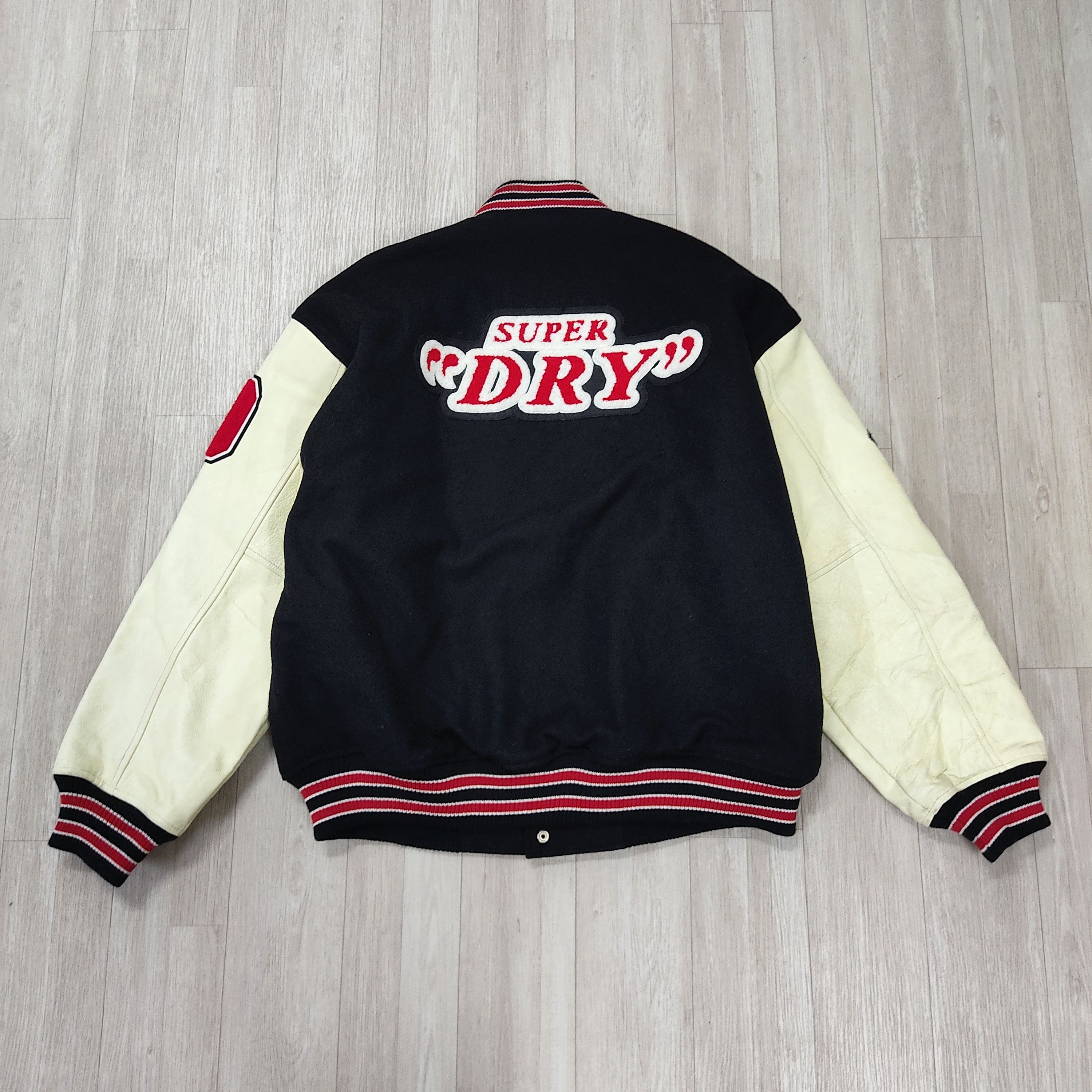 SUPERDRY Japan Wool Leather Stadium Varsity Jacket - 15