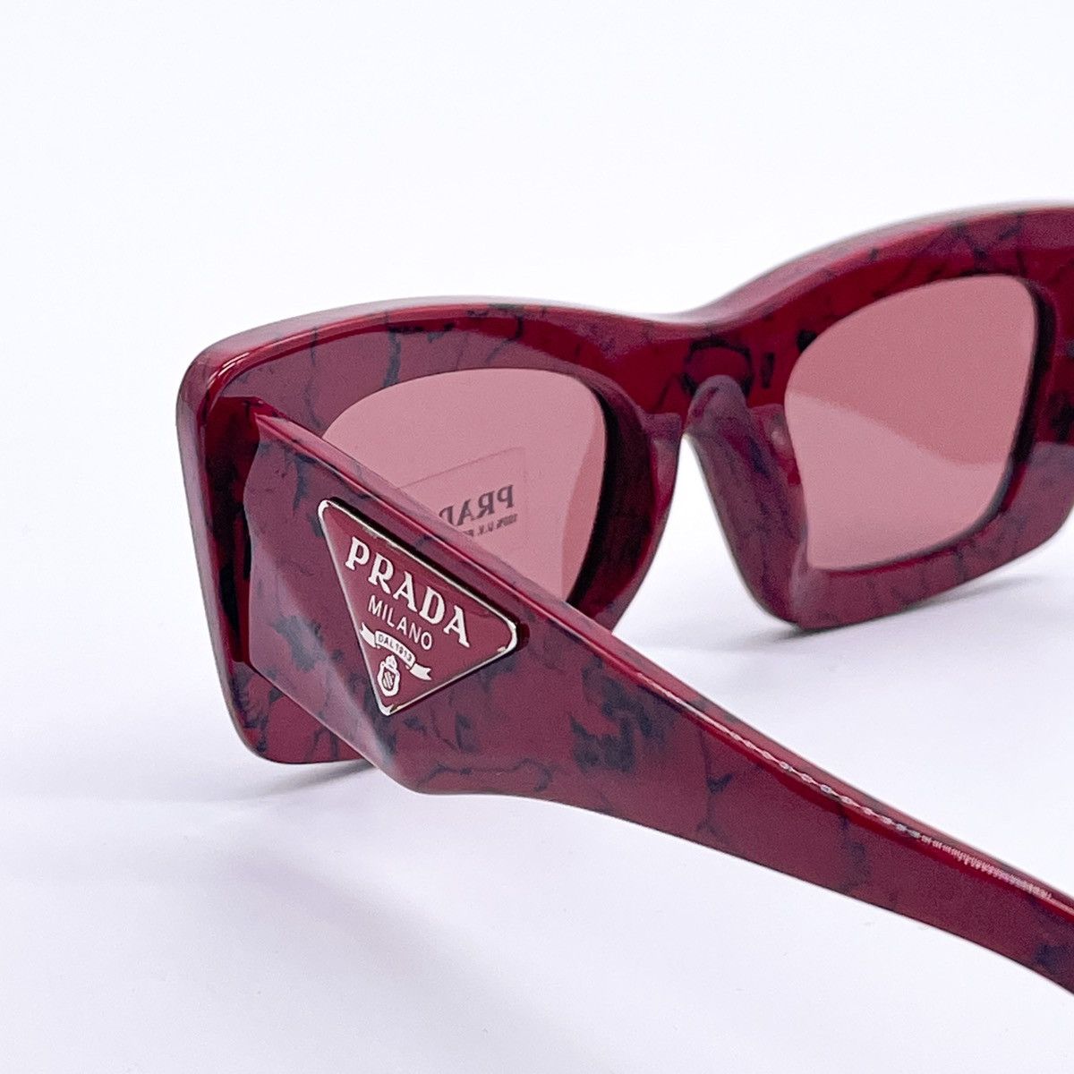 NEW PRADA PR13ZS 15D08S CAT EYE SUNGLASSES PR13ZSF RED - 8