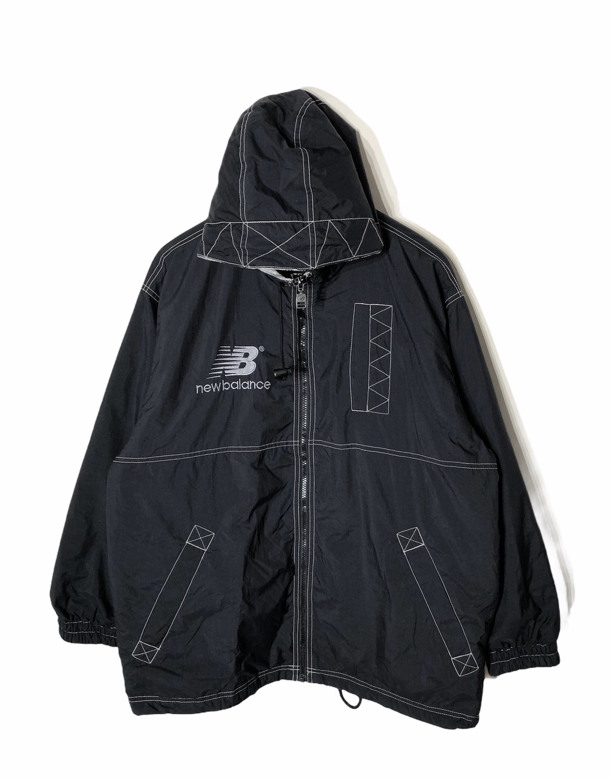 🔥vintage new balance black oversized jacket - 1