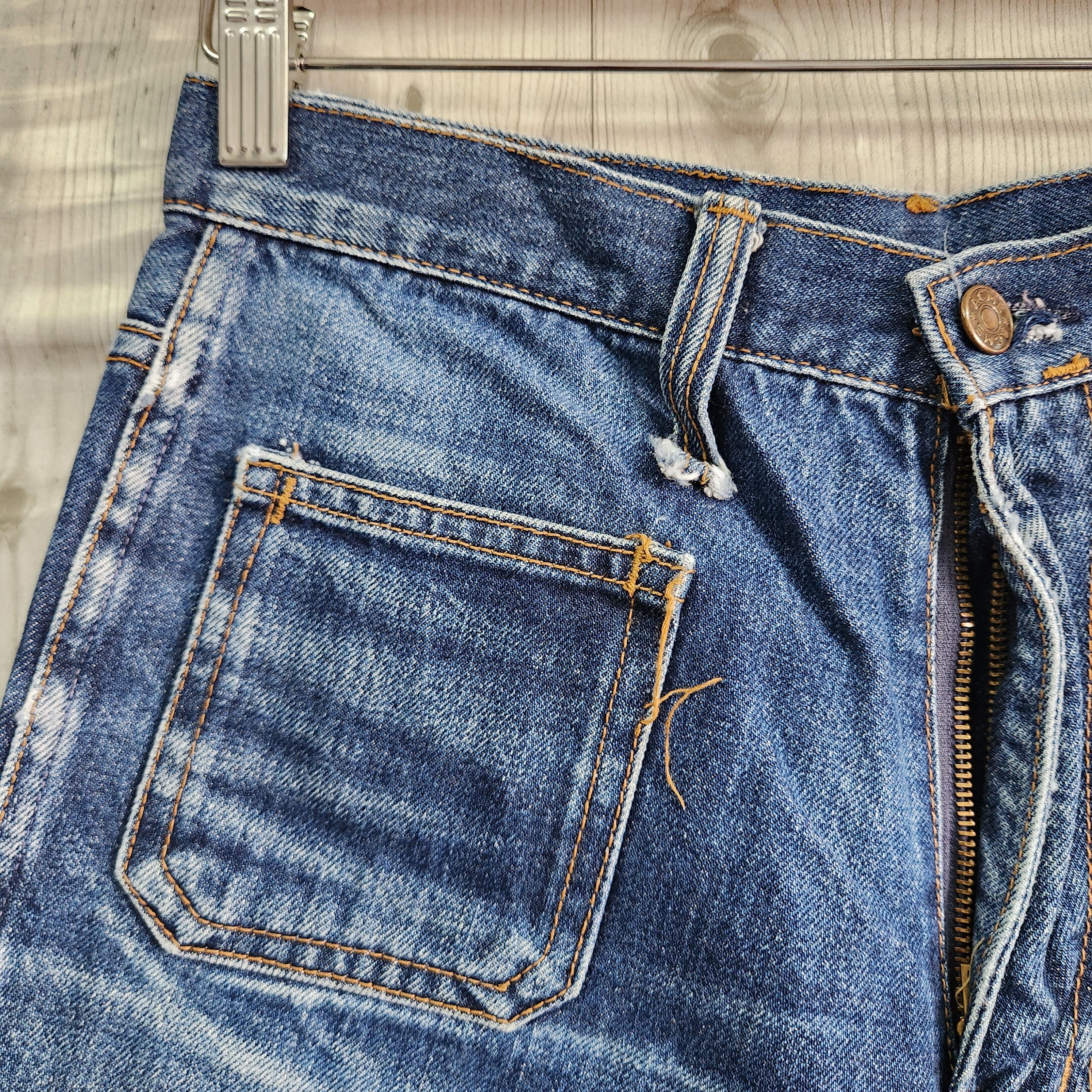Vintage Flared Acme Clothing Japan Bush Pants Denim - 16
