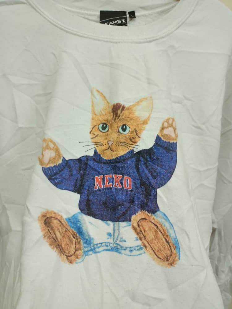 Beams cat printed sweatshirt - 3