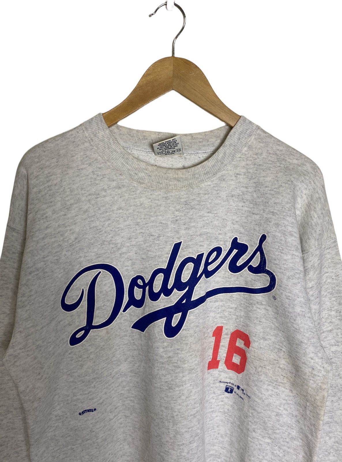 Vintage 95 Nutmeg LA Dodgers Hideo Nomo 16 Sweatshirt - 2