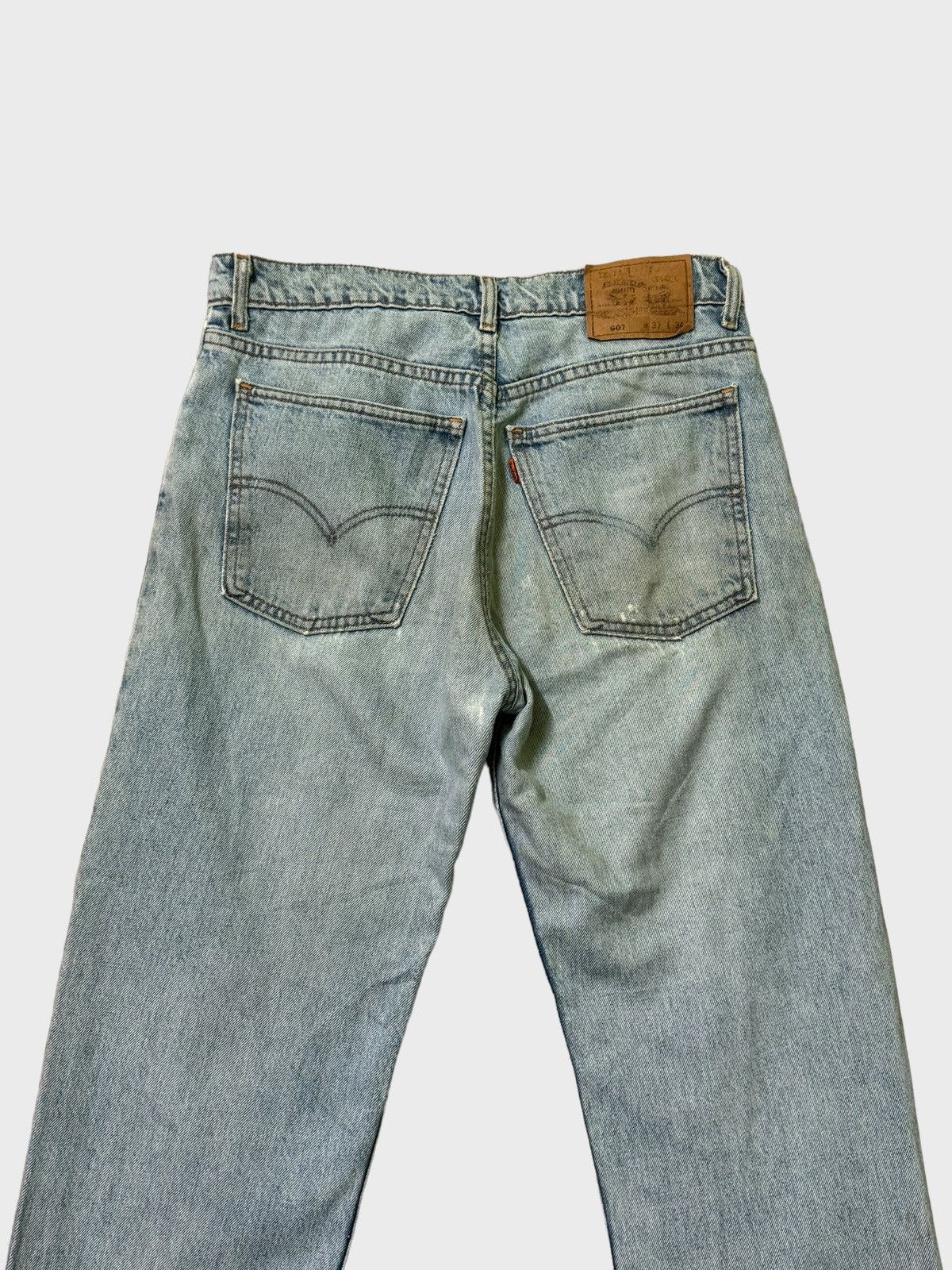 Vintage Levi's 507 Blue Orange Tab Distressed Alter Denims - 12