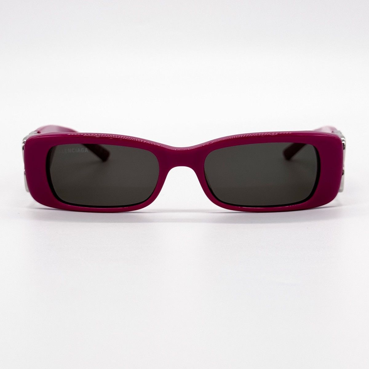 NEW BALENCIAGA BB0096S 016 SQUARE FUCHSIA WOMEN SUNGLASSES - 5