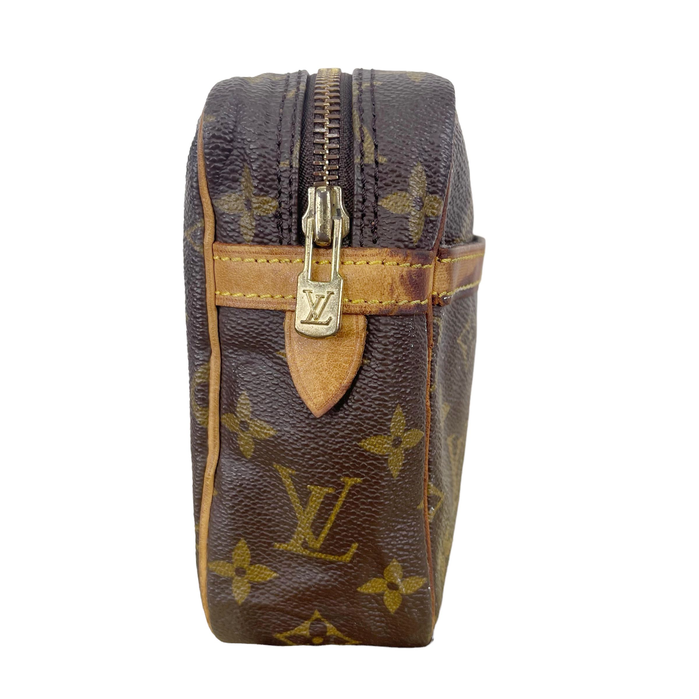 1990 Louis Vuitton Monogram Clutch Bag - 3