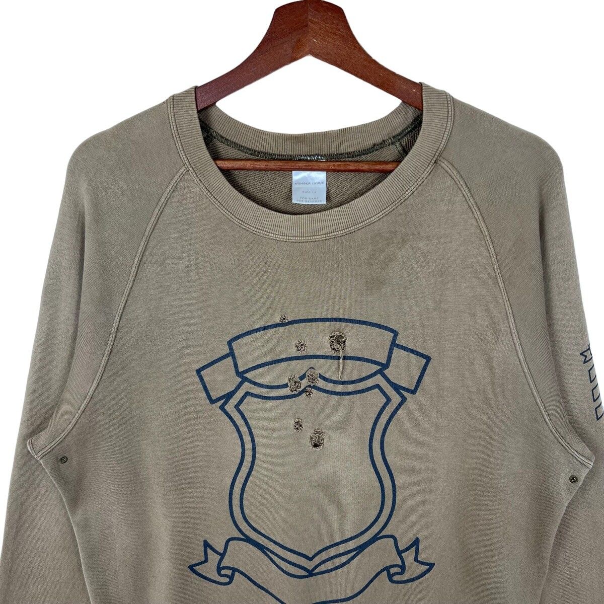 Numbernine Badge Shield Sweatshirt - 2