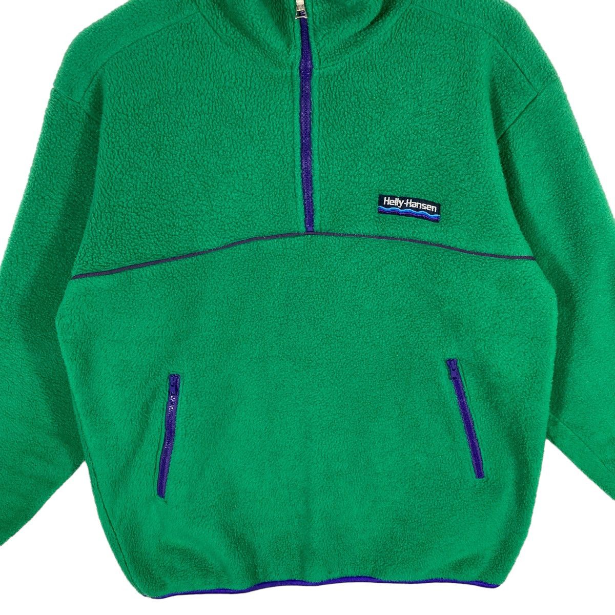 Vintage 90s Helly Hansen Fleece M Size Green Colour - 4