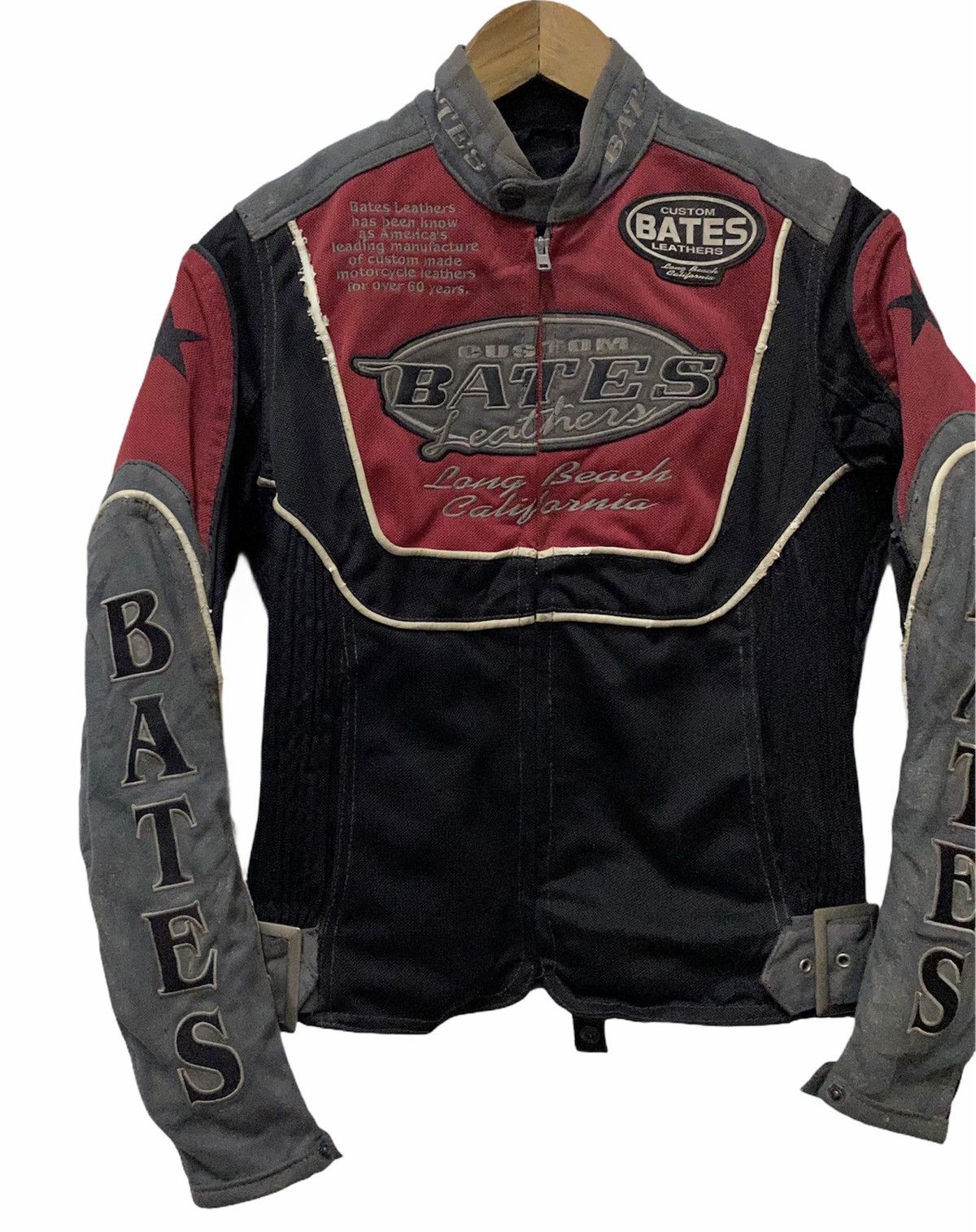 Sports Specialties - 🔥Bates Custom Leather Distressed Motorcycle Jacket - 5