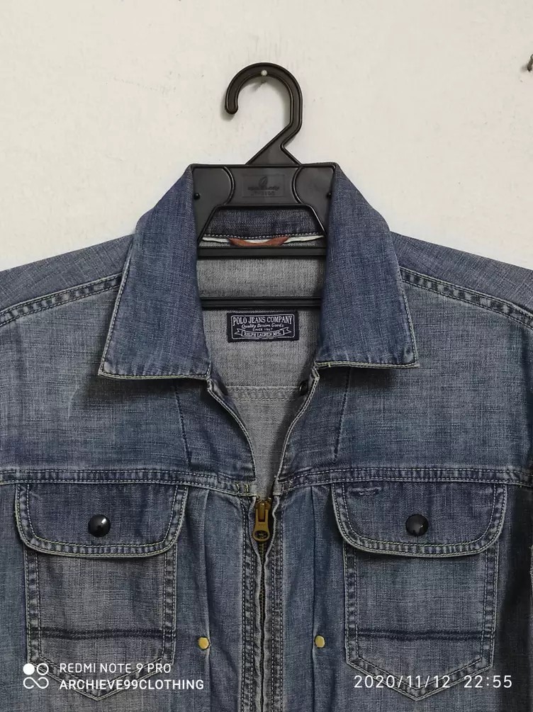 Very Rare - Vintage Ralph Lauren 67 US flag logo denim jacket - 10