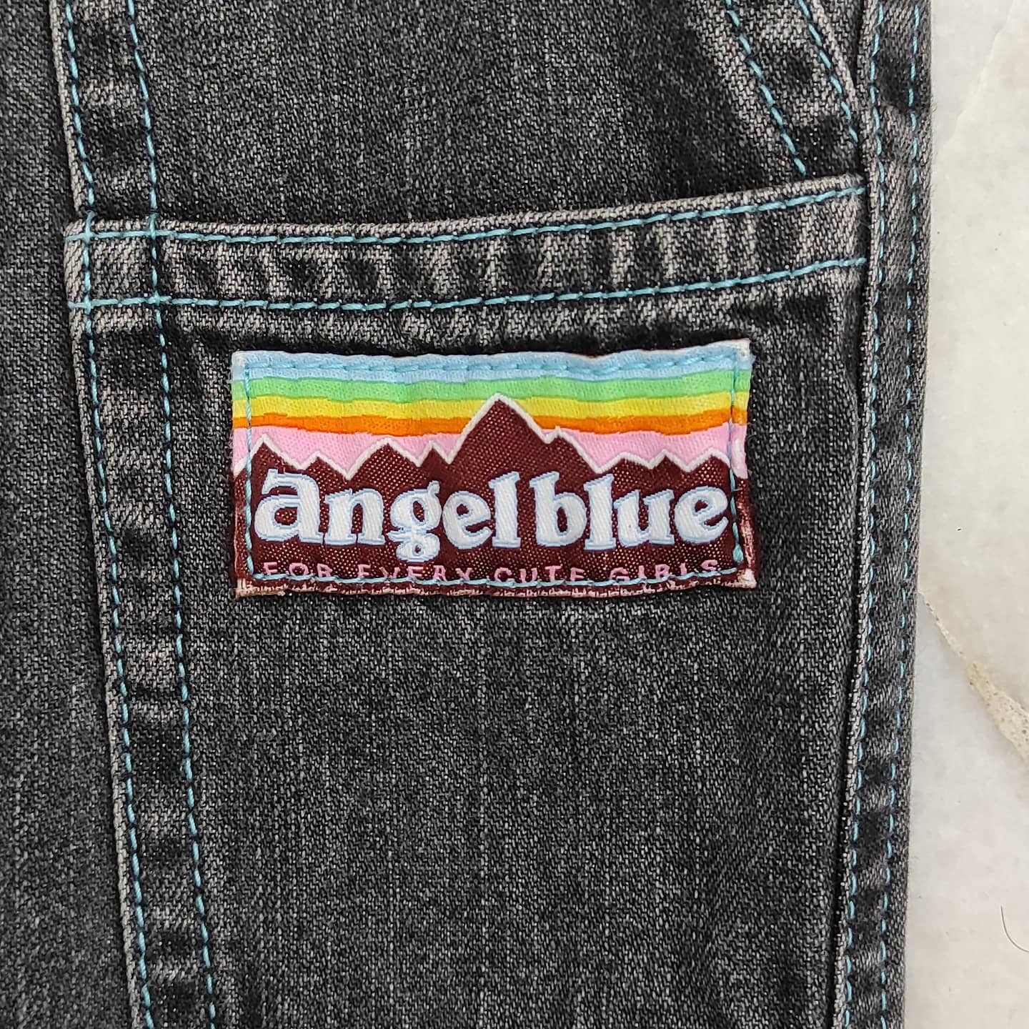 Japanese Brand - Archive 1990's ANGEL BLUE painter denim waistband overalls - 4