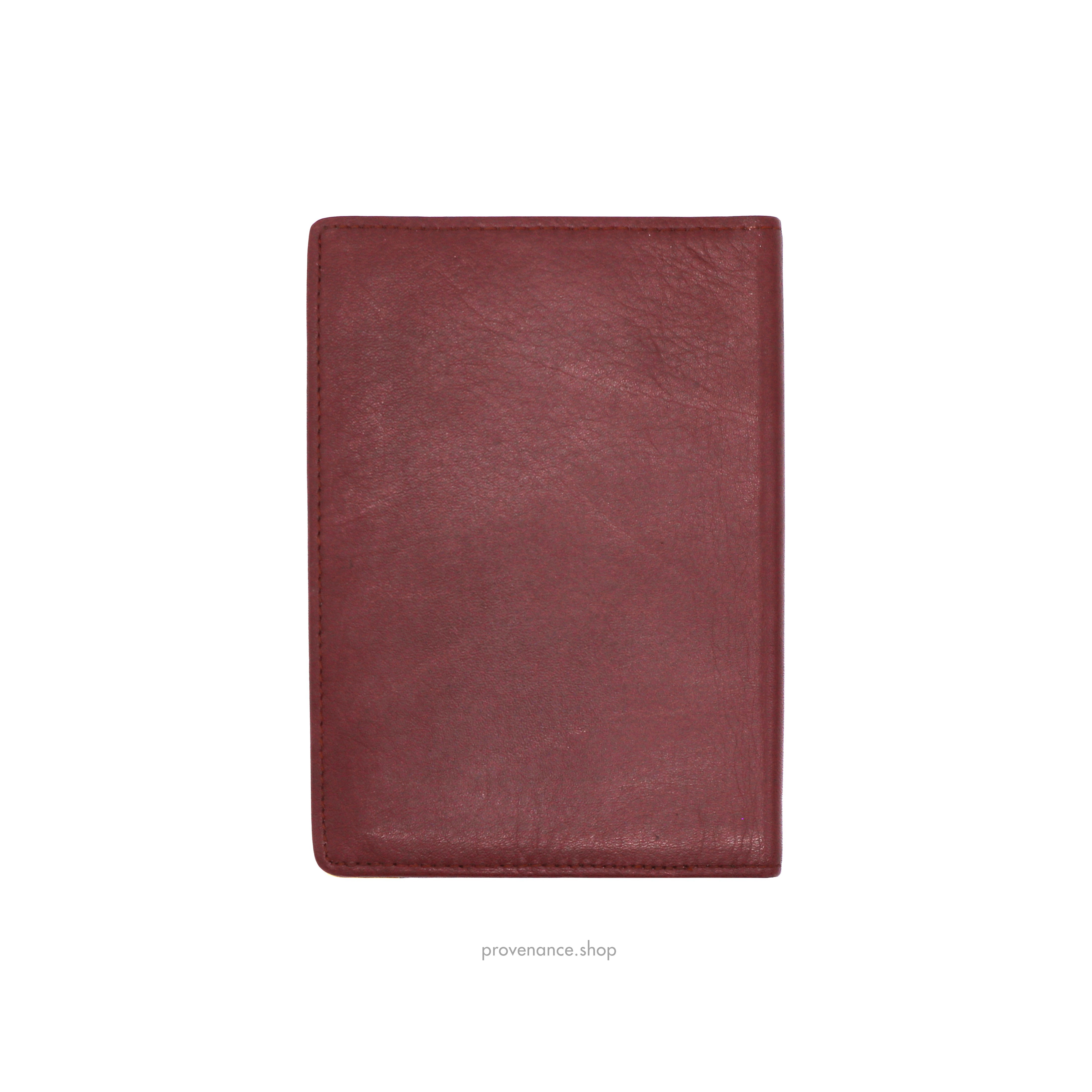 Cartier Passport Holder Wallet - Burgundy Leather - 2